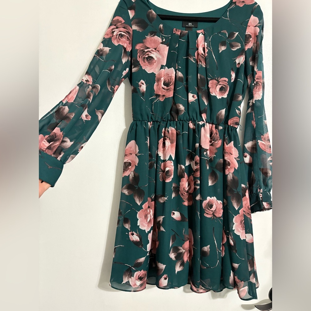 I.N. San Francisco Teal Dress